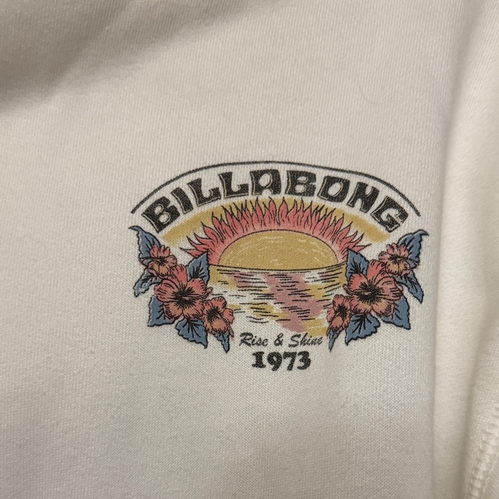 Billabong Floral Off-White Hoodie - Picture 3 of 4